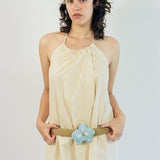 HALTER DRESS IN RICE