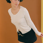 black cotton thick 80s headband