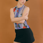 black cotton thick 80s headband