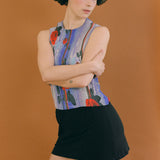 black cotton thick 80s headband