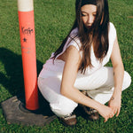 black cotton thick 80s headband