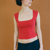 tomato red cotton thick 80s headband