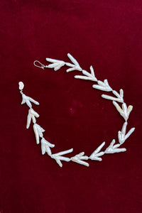 chicken feet pearl silk chord opulent host necklace