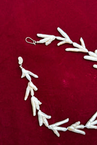 chicken feet pearl silk chord opulent host necklace