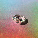 INFINITY RING IN STERLING SILVER