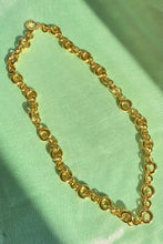 Load image into Gallery viewer, 14k plated brass necklace with alternating box links