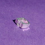 JARA RING IN SILVER/WHITE TOPAZ