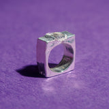 JARA RING IN SILVER/WHITE TOPAZ