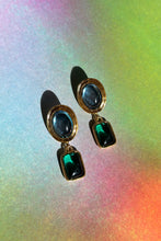 Load image into Gallery viewer, JELLY EARRINGS IN ICE BLUE/EMERALD