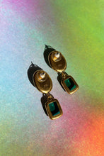 Load image into Gallery viewer, JELLY EARRINGS IN ICE BLUE/EMERALD