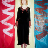 JO DRESS IN COCOA - 100% SILK