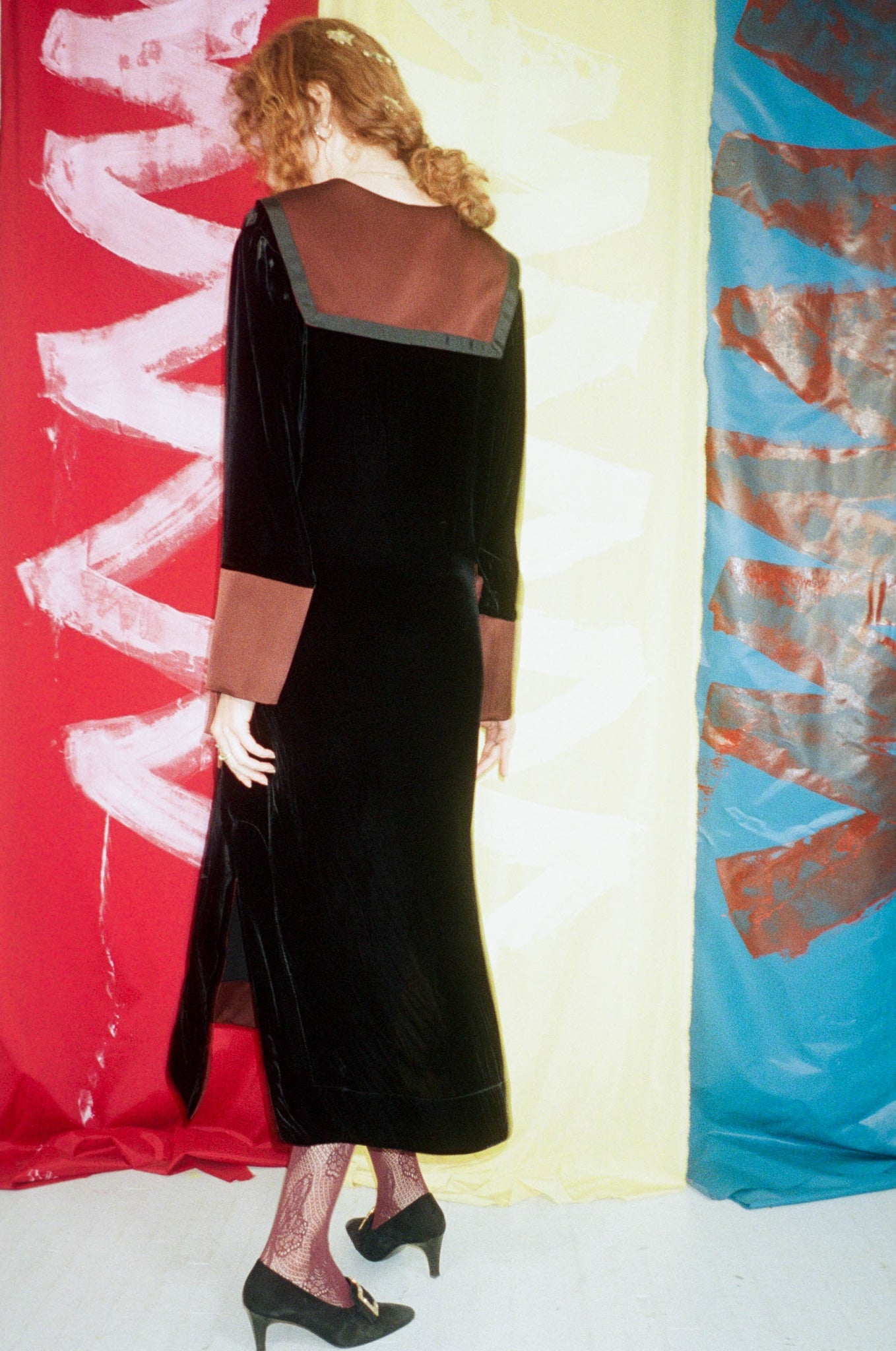 JO DRESS IN COCOA - 100% SILK