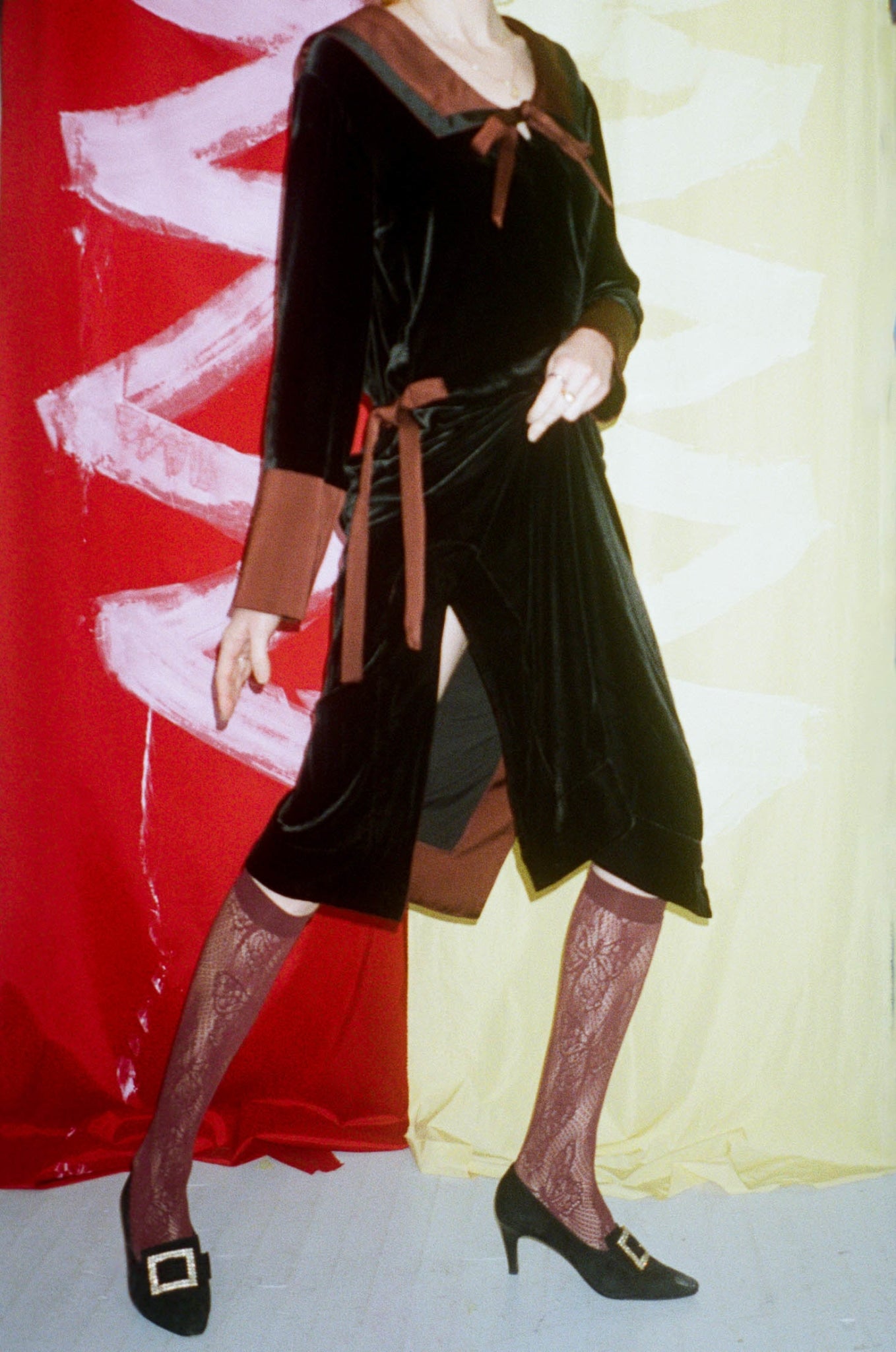 JO DRESS IN COCOA - 100% SILK