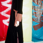 JO DRESS IN COCOA - 100% SILK