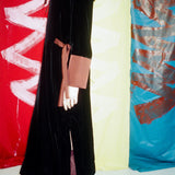 JO DRESS IN COCOA - 100% SILK