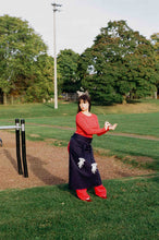 Load image into Gallery viewer, tomato red form fitted cotton long sleeve