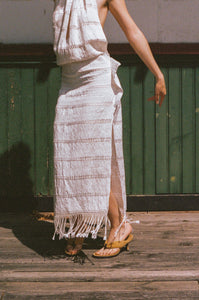MASKA LONG DRESS IN IVORY