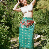 MASKA MIDI SKIRT IN TEAL