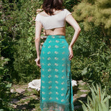 MASKA MIDI SKIRT IN TEAL