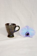 Load image into Gallery viewer, handmade ceramic mug in blue and black glaze
