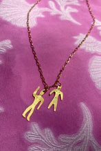 Load image into Gallery viewer, gold plated silver delicate people pendants on chain