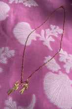 Load image into Gallery viewer, gold plated silver delicate people pendants on chain