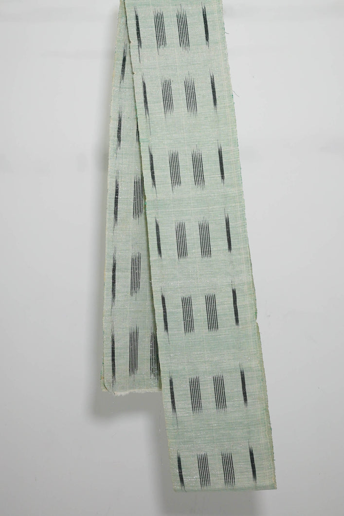 Sparkly metallic mint green handwoven cloth