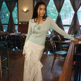 MOLLY EXTRA SOFT KNITTED TOP IN BLUE