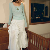 MOLLY EXTRA SOFT KNITTED TOP IN BLUE