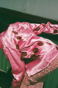MOON DYE SNAP SHIRT IN PINK