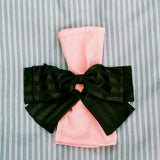 cotton poly dinner host black napkin bow holder