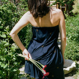 STAR T-SHIRT TUBE DRESS IN NAVY
