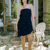STAR T-SHIRT TUBE DRESS IN NAVY