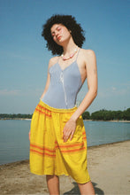 Load image into Gallery viewer, pedal loom cotton baggy shorts in yellow