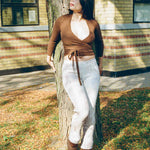 cotton lycra ribbed stretch straight leg lounge pant