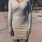 cotton lycra fitted ribbed forest mini dress