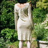 OFF THE SHOULDER BEADED DRESS