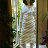 OFF THE SHOULDER BEADED DRESS