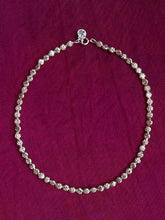 Load image into Gallery viewer, haute couture handblown silver vintage beaded necklace