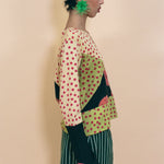 cotton long sleeve classic cut tie dye top