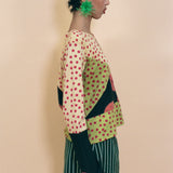 cotton long sleeve classic cut tie dye top