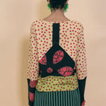 cotton long sleeve classic cut tie dye top