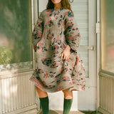 PAX PLEATED DRESS IN SANDY INGRID