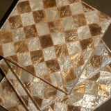 PEARL CHECKED COASTERS