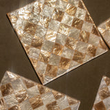 PEARL CHECKED COASTERS