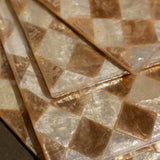 PEARL CHECKED COASTERS