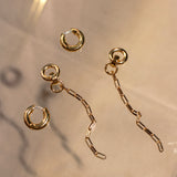 PEZZA EARRINGS IN GOLD