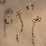 PEZZA EARRINGS IN GOLD