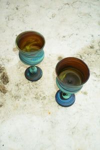 PHOENICIAN GOBLET LARGE - Hebron Glass