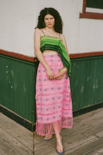 Load image into Gallery viewer, FRINGE MIDI SKIRT IN PINK